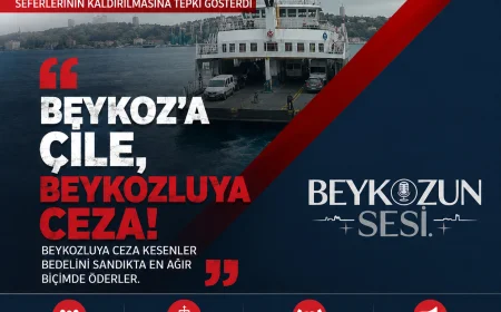 MHP Beykoz İlçe Başkanı Mehmet Gündoğdu: “Çubuklu Feribotunun Kaldırılması Beykozluya Kesilmiş Bir Cezadır”