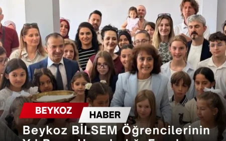 Beykoz BİLSEM Öğrencilerinin Yıl Boyu Hazırladığı Eserler Sanatseverlerle Buluştu