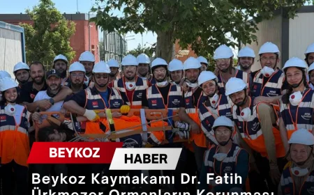 Beykoz Kaymakamı Dr. Fatih Ürkmezer Ormanların Korunması ve Afetlere Hazırlık Çalışmalarını Yerinde İnceledi