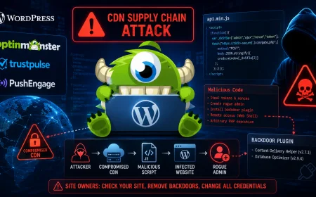 OptinMonster ve TrustPulse Eklentilerine Yönelik CDN Tedarik Zinciri Saldırısı Milyonlarca WordPress Sitesini Risk Altına Soktu