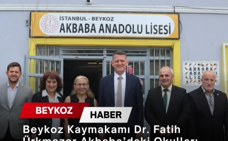 Beykoz Kaymakamı Dr. Fatih Ürkmezer Akbaba’daki Okulları Ziyaret Ederek Eğitim Çalışmalarını Yerinde İnceledi