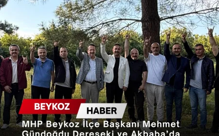 MHP Beykoz İlçe Başkanı Mehmet Gündoğdu Dereseki ve Akbaba’da akademi ve sivil toplum temsilcileriyle buluştu
