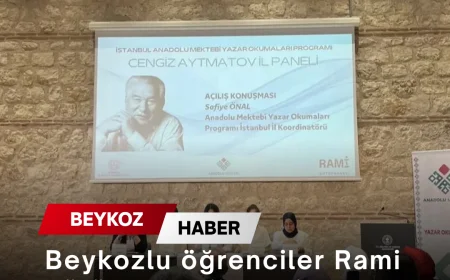 Beykozlu öğrenciler Rami Kütüphanesi’ndeki panelde dikkat çekti
