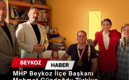 MHP Beykoz İlçe Başkanı Mehmet Gündoğdu Türkiye Dereceli Sporcu Fazlı Ayan’ı Ziyaret Etti