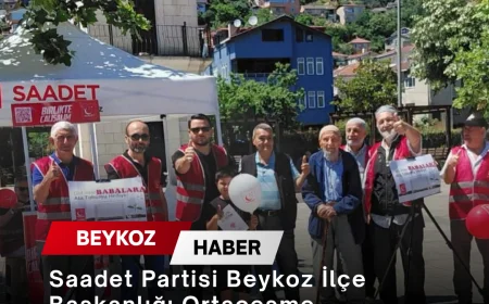 Saadet Partisi Beykoz İlçe Başkanlığı Ortaçeşme Meydanı’nda Vatandaşlarla Bir Araya Geldi