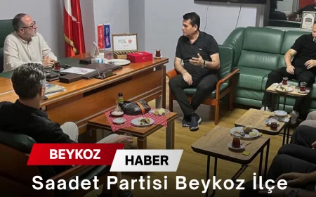 Saadet Partisi Beykoz İlçe Başkanlığı’nda ANKAFED Yönetimine Ziyaret