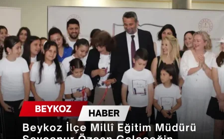 Beykoz İlçe Millî Eğitim Müdürü Sevcenur Özcan Geleceğin Yazarları Fuarında Öğrencilerle Bir Araya Geldi
