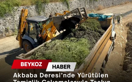 Akbaba Deresi’nde Yürütülen Temizlik Çalışmalarıyla Taşkın Riskinin Azaltılması Hedefleniyor