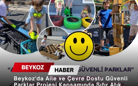 Beykoz'da Aile ve Çevre Dostu Güvenli Parklar Projesi Kapsamında Sıfır Atık Mobil Park Etkinlikleri Çocuklarla Buluştu