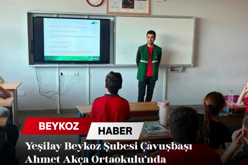 Yeşilay Beykoz Şubesi Çavuşbaşı Ahmet Akça Ortaokulu’nda Bağımlılıkla Mücadele Farkındalığı Oluşturdu