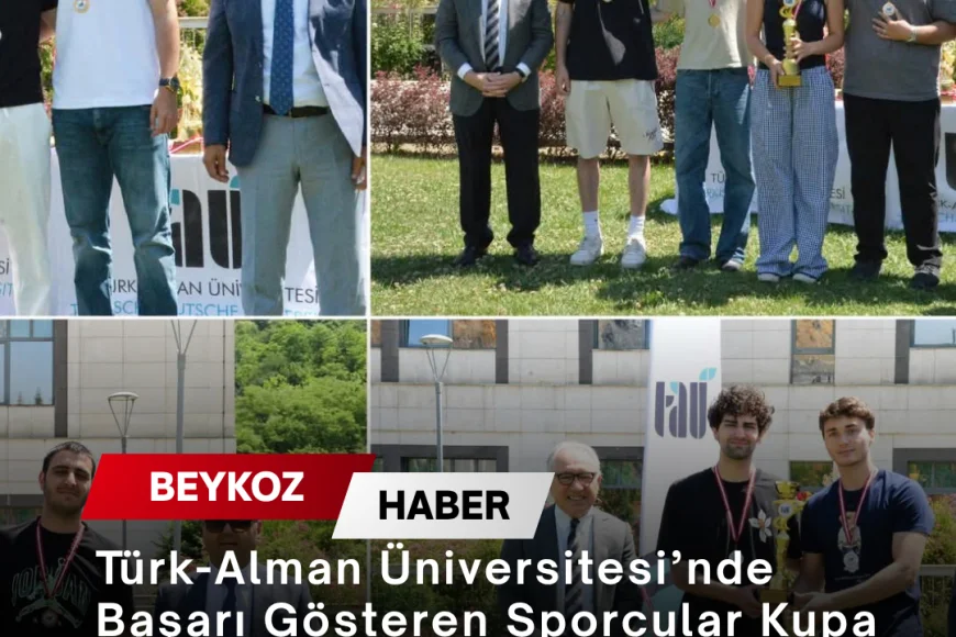Türk-Alman Üniversitesi’nde Başarı Gösteren Sporcular Kupa ve Madalyalarla Ödüllendirildi