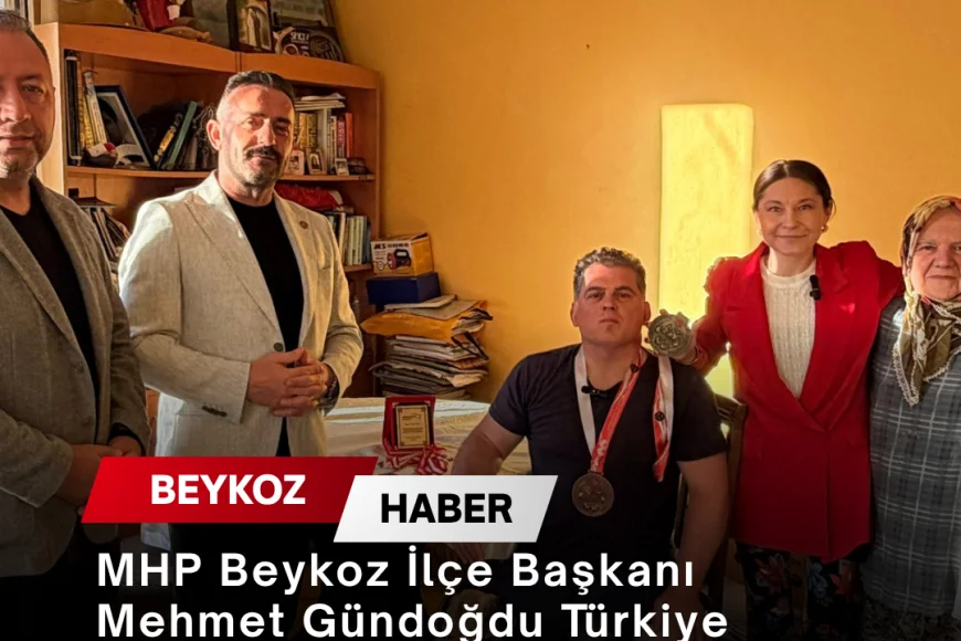 MHP Beykoz İlçe Başkanı Mehmet Gündoğdu Türkiye Dereceli Sporcu Fazlı Ayan’ı Ziyaret Etti