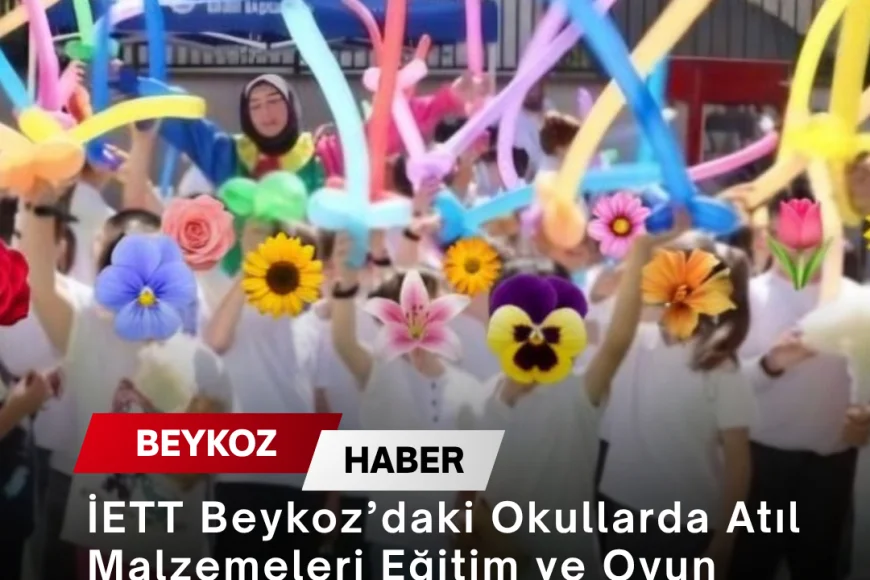 İETT Beykoz’daki Okullarda Atıl Malzemeleri Eğitim ve Oyun Alanlarına Dönüştürdü