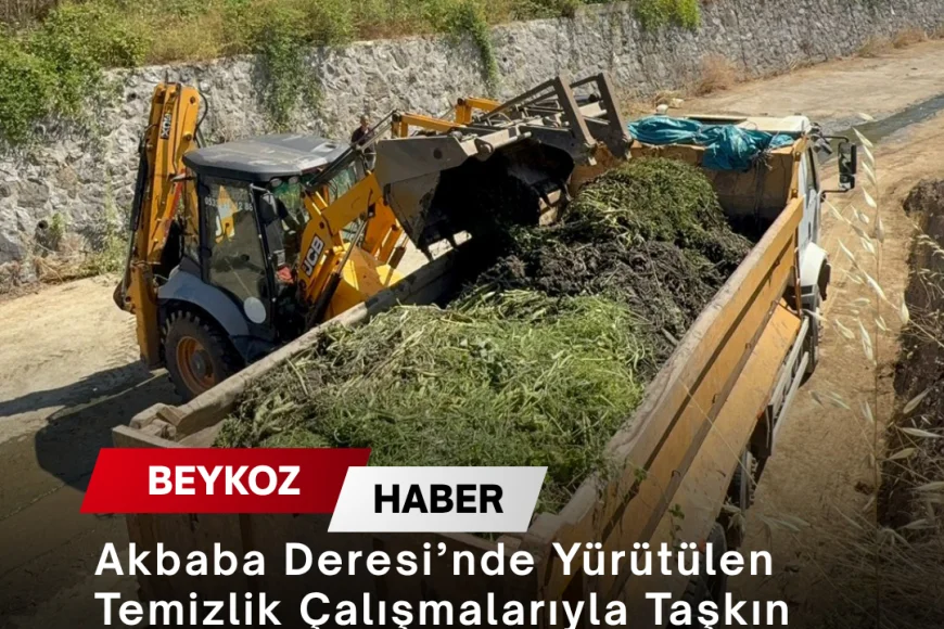 Akbaba Deresi’nde Yürütülen Temizlik Çalışmalarıyla Taşkın Riskinin Azaltılması Hedefleniyor