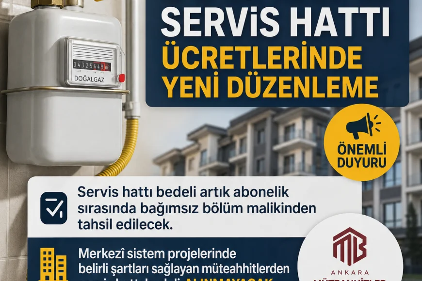 Ankara'da Doğalgaz Servis Hattı Ücretlerinde Yeni Dönem: Müteahhitler Artık Bu Bedeli Ödemeyecek