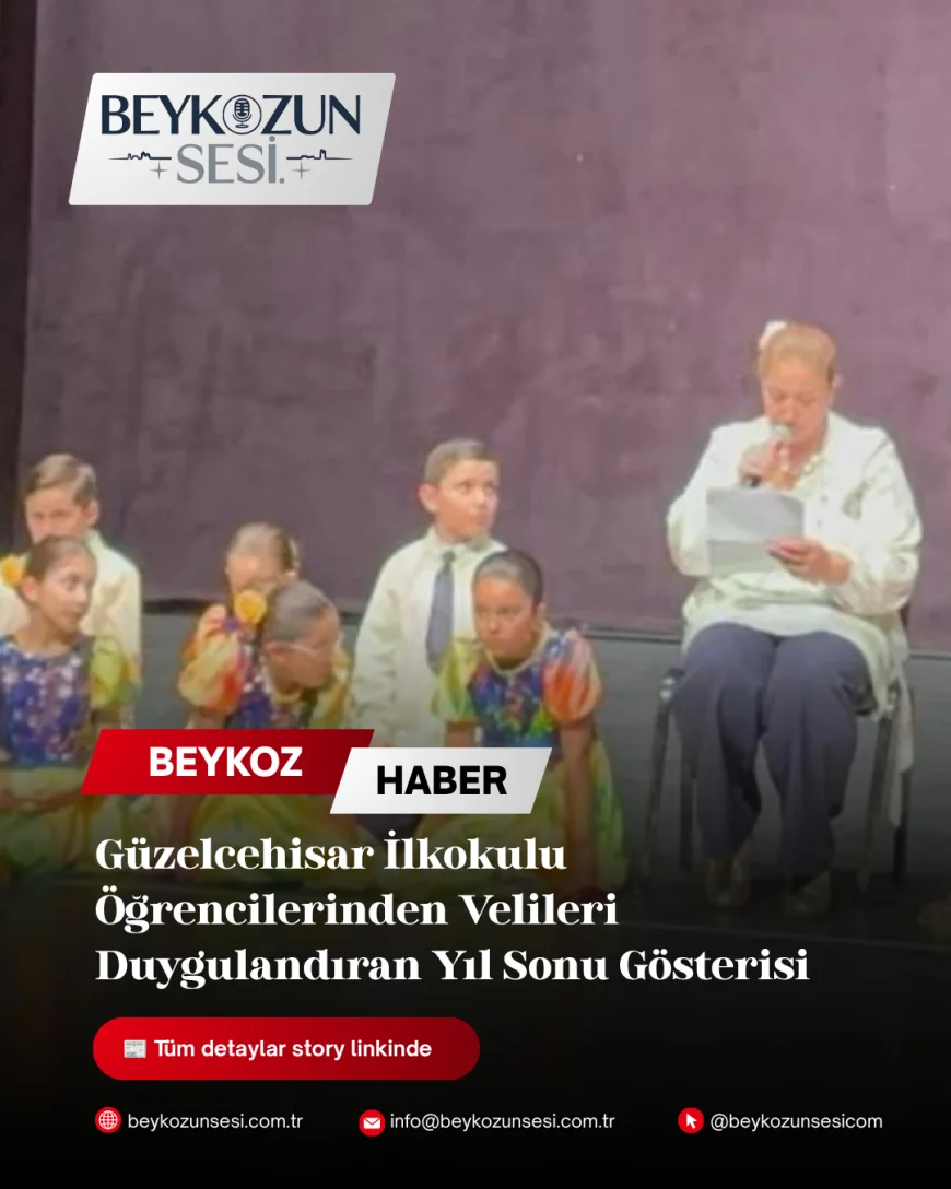 Güzelcehisar İlkokulu Öğrencilerinden Velileri Duygulandıran Yıl Sonu Gösterisi