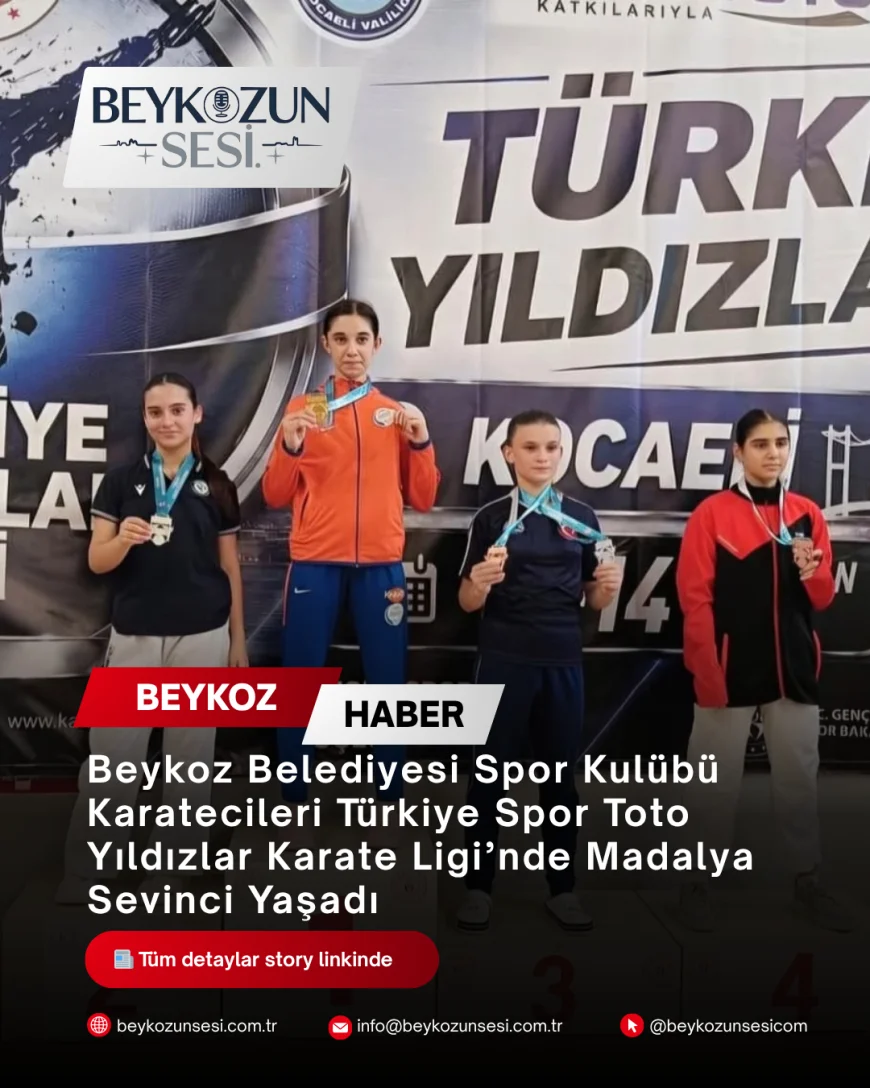 Beykoz Belediyesi Spor Kulübü Karatecileri Türkiye Spor Toto Yıldızlar Karate Ligi’nde Madalya Sevinci Yaşadı