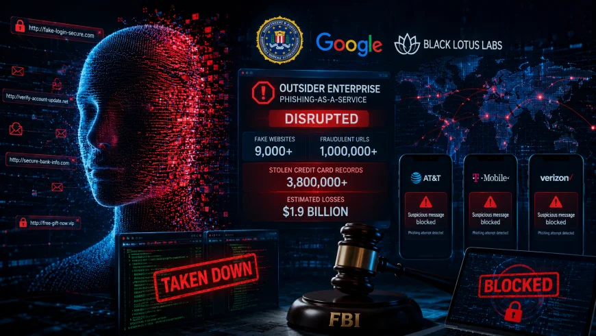 FBI ve Google Çin merkezli yapay zekâ destekli dev kimlik avı ağını bir milyondan fazla URL ile çökertti