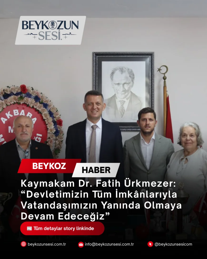 Kaymakam Dr. Fatih Ürkmezer: “Devletimizin Tüm İmkânlarıyla Vatandaşımızın Yanında Olmaya Devam Edeceğiz”