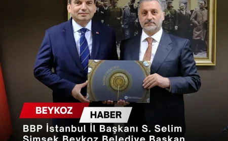 BBP İstanbul İl Başkanı S. Selim Şimşek Beykoz Belediye Başkan Yardımcısı Mehmet Hüsrev’i Ziyaret Etti