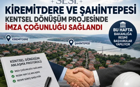Beykoz Kiremitdere ve Şahintepesi Kentsel Dönüşüm Projesinde İmza Çoğunluğu Sağlandı, Bakanlığa Resmi Başvurular Yapılıyor