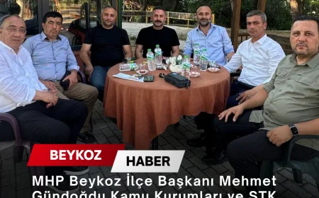 MHP Beykoz İlçe Başkanı Mehmet Gündoğdu Kamu Kurumları ve STK Temsilcileriyle İstişare Ziyaretlerini Sürdürüyor