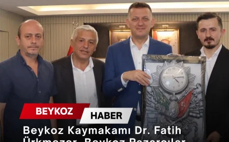 Mülki İdare Amiri Beykoz Kaymakamı Dr. Fatih Ürkmezer: “Beykoz Pazarcılar Derneği yönetimini makamımızda ağırladık”