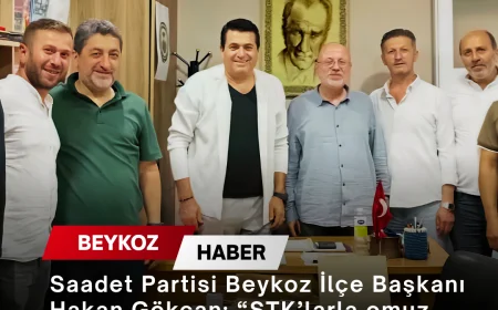Saadet Partisi Beykoz İlçe Başkanı Hakan Gökcan: “STK’larla omuz omuza çalışmaya devam edeceğiz”