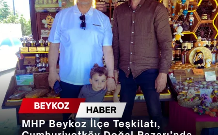 MHP Beykoz İlçe Teşkilatı, Cumhuriyetköy Doğal Pazarı’nda üreticiler ve esnafla bir araya geldi