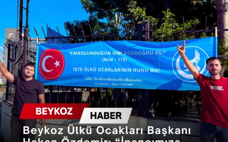 Beykoz Ülkü Ocakları Başkanı Hakan Özdemir: “İnancımıza Yapılan Hiçbir Saygısızlığa Sessiz Kalmayacağız”