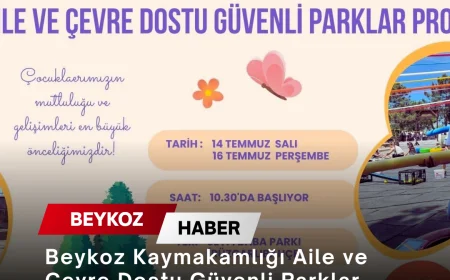 Beykoz Kaymakamlığı Aile ve Çevre Dostu Güvenli Parklar Projesi kapsamında çocuklar için etkinlik programı başlatıyor