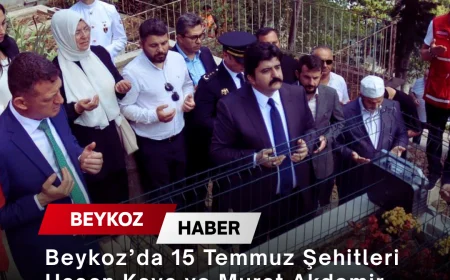 Beykoz’da 15 Temmuz Şehitleri Hasan Kaya ve Murat Akdemir Kabirleri Başında Dualarla Anıldı