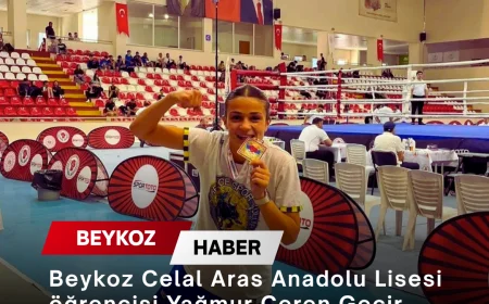 Beykoz Celal Aras Anadolu Lisesi öğrencisi Yağmur Ceren Gecir Türkiye Şampiyonu olarak Millî Takım kadrosuna seçildi