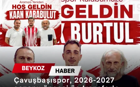 Çavuşbaşıspor, 2026-2027 sezonu öncesi üç transferle kadrosunu güçlendirdi
