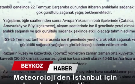 Meteoroloji'den İstanbul için sağanak ve kuvvetli poyraz uyarısı