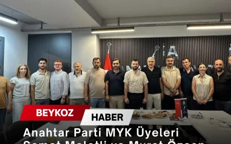 Anahtar Parti MYK Üyeleri Samet Meletli ve Murat Özcan ilçe teşkilatıyla bir araya geldi