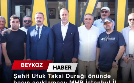 Şehit Ufuk Taksi Durağı önünde basın açıklaması: MHP İstanbul İl Başkanı Volkan Yılmaz'dan İBB'ye tepki