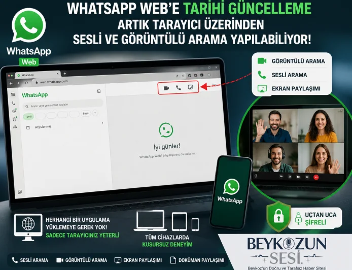 WhatsApp Web'e Gelen Yeni Güncellemeyle Tarayıcı Üzerinden Sesli ve Görüntülü Arama Dönemi Başladı