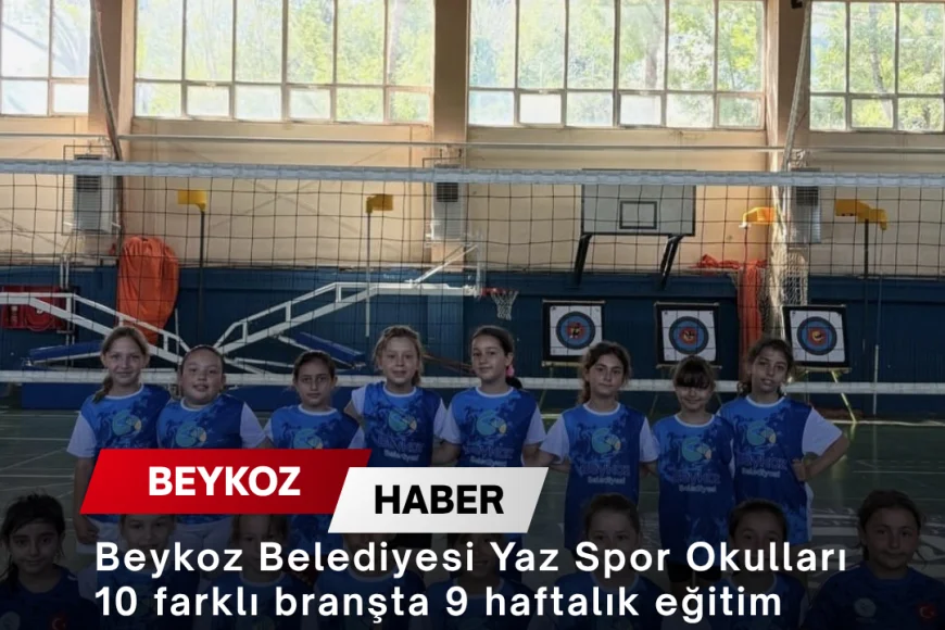 Beykoz Belediyesi Yaz Spor Okulları 10 farklı branşta 9 haftalık eğitim programıyla çocukları sporla buluşturdu