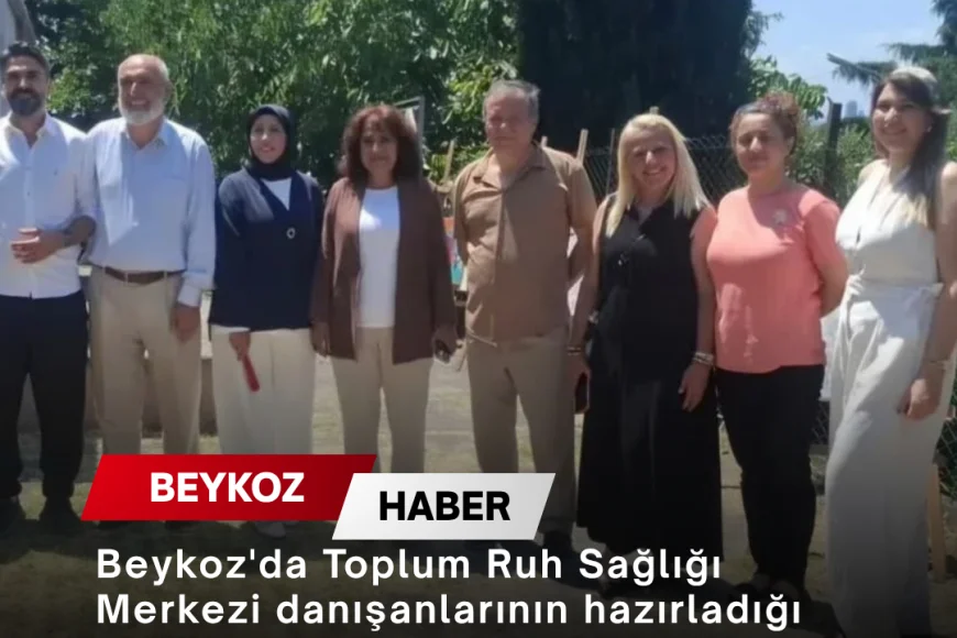 Beykoz'da Toplum Ruh Sağlığı Merkezi danışanlarının hazırladığı sanat eserleri yıl sonu sergisinde ziyaretçilerle buluştu
