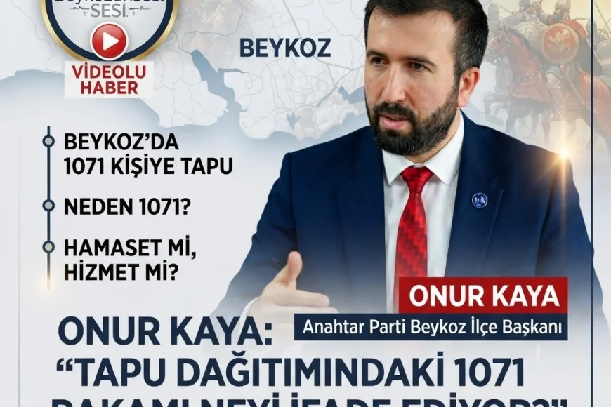 Anahtar Parti Beykoz İlçe Başkanı Onur Kaya: “Hamasetle siyaset yapıldığı zaman insanlar huzursuz oluyor”