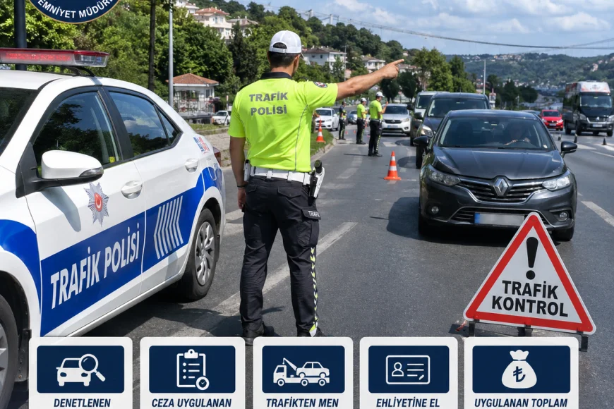 Beykoz'da Trafik Denetimlerinde 3 Bin 357 Araç Kontrol Edildi, 9,9 Milyon Lirayı Aşan Ceza Uygulandı