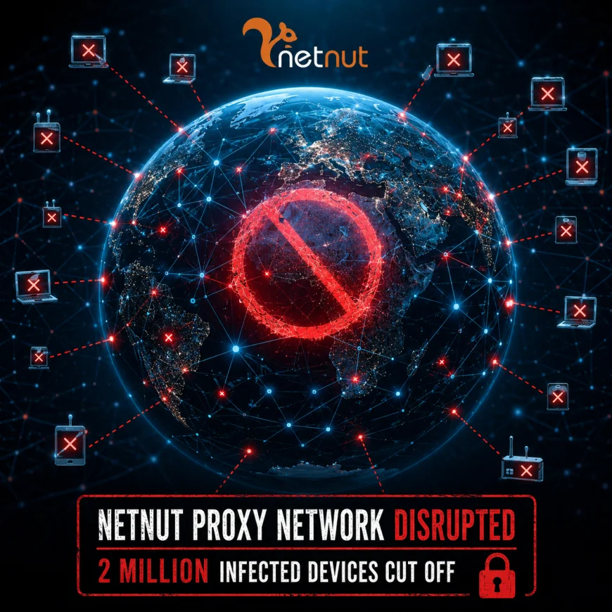 Google destekli operasyonla NetNut proxy ağına darbe: 2 milyon enfekte cihazın bağlantısı kesildi