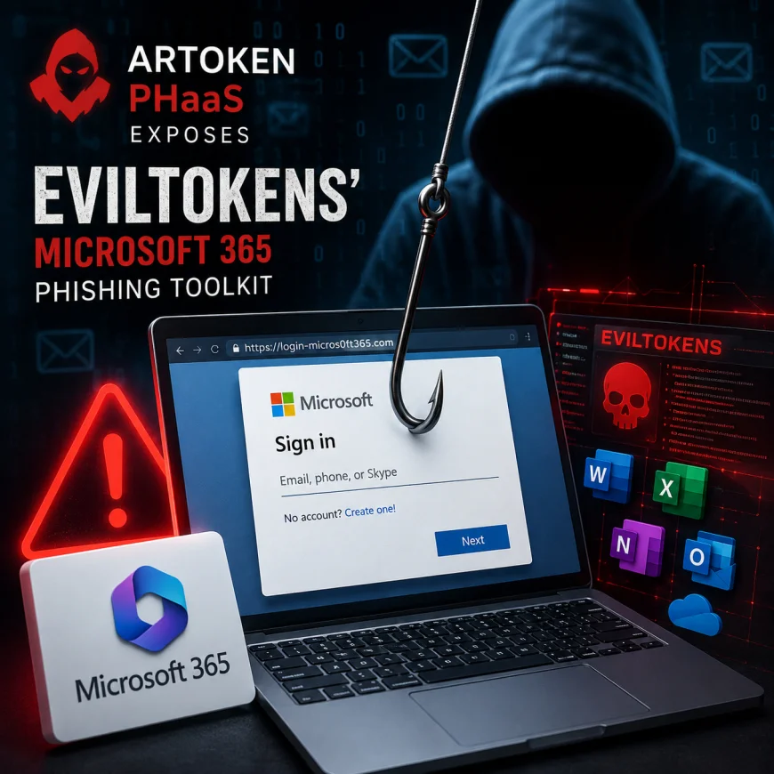 ARToken platformu, EvilTokens'un Microsoft 365 kimlik avı altyapısını ve gelişmiş saldırı araçlarını ortaya çıkardı