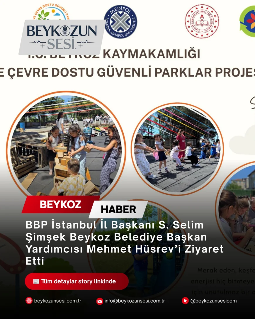 Beykoz Kaymakamlığı Himayesinde “Aile ve Çevre Dostu Güvenli Parklar” Projesi Telli Hüseyin Parkı’nda Başlıyor