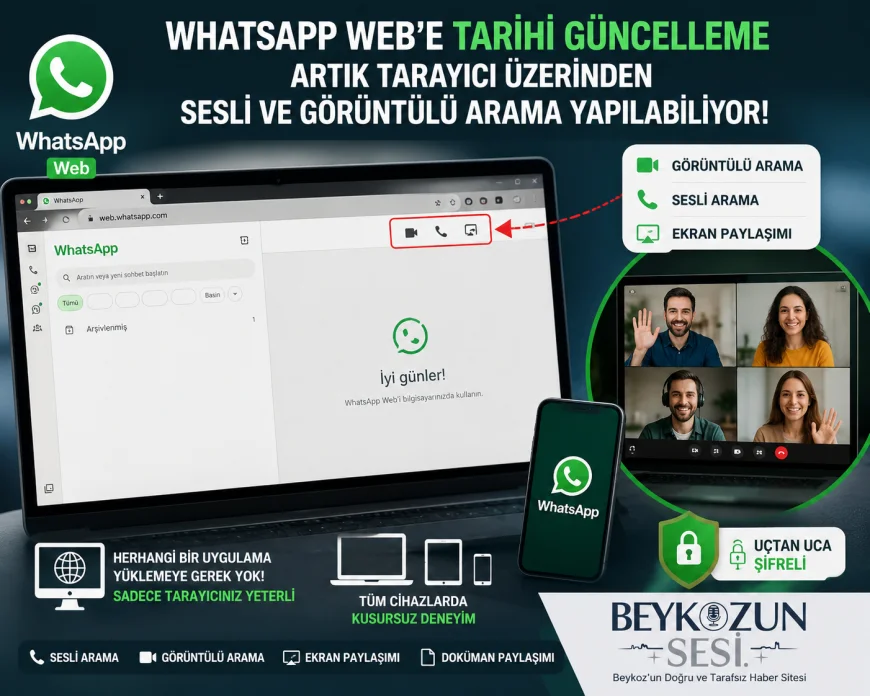 WhatsApp Web'e Gelen Yeni Güncellemeyle Tarayıcı Üzerinden Sesli ve Görüntülü Arama Dönemi Başladı