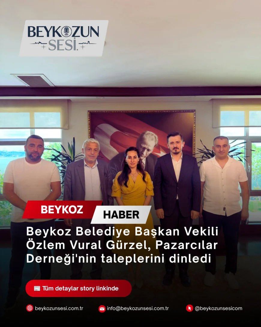 Beykoz Belediye Başkan Vekili Özlem Vural Gürzel, Pazarcılar Derneği'nin taleplerini dinledi