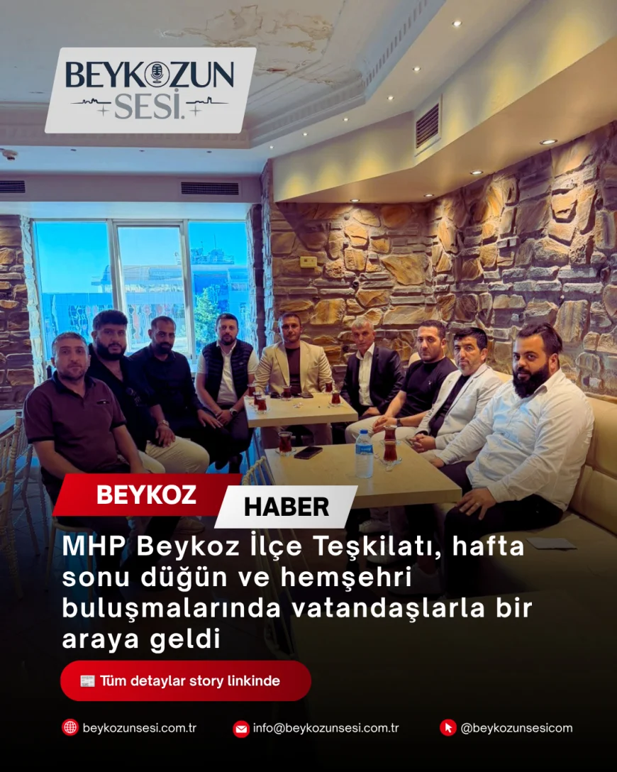 MHP Beykoz İlçe Teşkilatı, hafta sonu düğün ve hemşehri buluşmalarında vatandaşlarla bir araya geldi