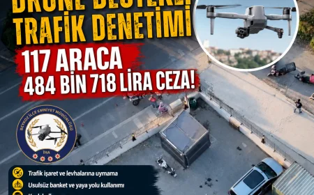 Beykoz Kaymakamlığı Drone Destekli Trafik Denetimlerinde 117 Araca 484 Bin 718 Lira Ceza Uygulandığını Açıkladı