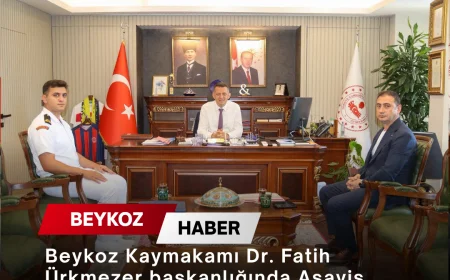 Beykoz Kaymakamı Dr. Fatih Ürkmezer başkanlığında Asayiş Koordinasyon Toplantısı gerçekleştirildi